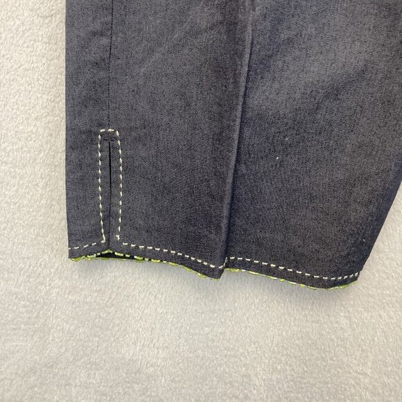 Sigrid Olsen Sport Pants Womens 18W Cropped Capri Beaded Summer Citrus Indigo - Picture 7 of 12